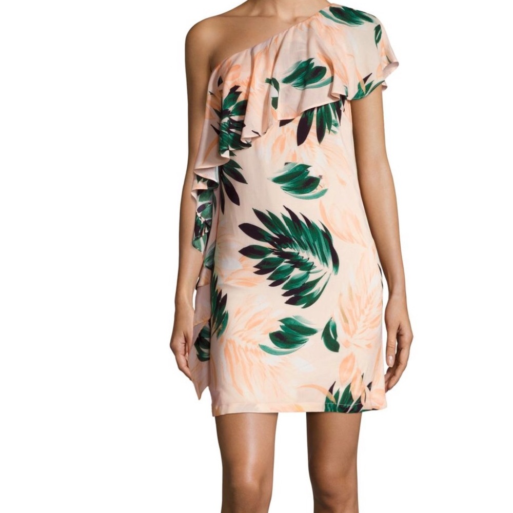 Scripted Floral Sprint Dress